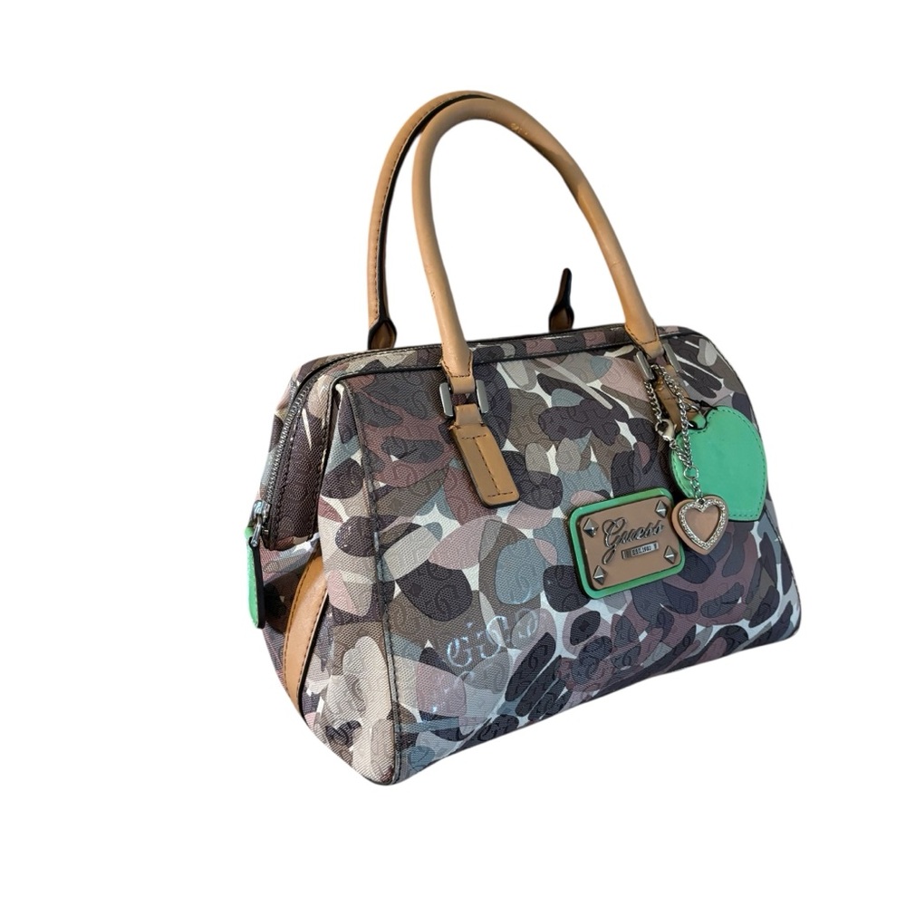 🔥Guess Multicolor Camouflage Satchel - Picture 2 of 14